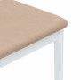 Sillas de comedor con cojines 2uds madera maciza blanco caucho de , Sillas de comedor - Ref: Foro24-4102522, Precio: 134,53 €...