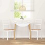 Sillas de comedor 2 unidades madera maciza de caucho blanco de , Sillas de comedor - Ref: Foro24-4102520, Precio: 139,69 €, D...