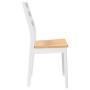 Sillas de comedor 2 unidades madera maciza de caucho blanco de , Sillas de comedor - Ref: Foro24-4102520, Precio: 139,69 €, D...