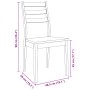 Sillas de comedor 2 unidades madera maciza de caucho blanco de , Sillas de comedor - Ref: Foro24-4102520, Precio: 139,69 €, D...