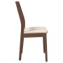 Sillas de comedor con cojines 2 uds madera maciza marrón caucho de , Sillas de comedor - Ref: Foro24-4102515, Precio: 134,53 ...