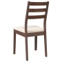 Sillas de comedor con cojines 2 uds madera maciza marrón caucho de , Sillas de comedor - Ref: Foro24-4102515, Precio: 134,53 ...