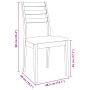 Sillas de comedor con cojines 2 uds madera maciza marrón caucho de , Sillas de comedor - Ref: Foro24-4102515, Precio: 134,53 ...