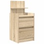 Mesillas de noche con 2 cajones 2 uds roble Sonoma 38x34x80 cm de , Mesitas de noche - Ref: Foro24-861360, Precio: 101,69 €, ...