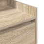 Mesillas de noche con 2 cajones 2 uds roble Sonoma 38x34x80 cm de , Mesitas de noche - Ref: Foro24-861360, Precio: 101,69 €, ...