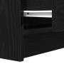 Mesilla de noche con 2 cajones color negro 38x34x80 cm de , Mesitas de noche - Ref: Foro24-861357, Precio: 58,70 €, Descuento: %