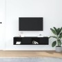 Muebles de TV 2 uds Roble Negro 60x31x25,5 cm Madera ingeniería de , Muebles TV - Ref: Foro24-861439, Precio: 67,64 €, Descue...