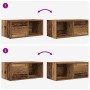 Muebles de TV 2 uds 60x31x25,5 cm Madera ingeniería envejecida de , Muebles TV - Ref: Foro24-861451, Precio: 63,97 €, Descuen...