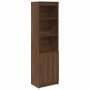 Aparador alto roble marrón 50x35x180 cm madera de ingeniería de , Aparadores - Ref: Foro24-3328468, Precio: 110,94 €, Descuen...
