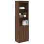 Aparador alto roble marrón 50x35x180 cm madera de ingeniería de , Aparadores - Ref: Foro24-3328468, Precio: 110,94 €, Descuen...