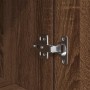 Aparador alto roble marrón 50x35x180 cm madera de ingeniería de , Aparadores - Ref: Foro24-3328468, Precio: 110,94 €, Descuen...