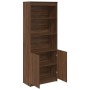Aparador alto madera de ingeniería marrón roble 70x35x180 cm de , Aparadores - Ref: Foro24-3328477, Precio: 113,69 €, Descuen...