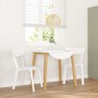 Sillas de comedor 2 unidades madera maciza de caucho blanco de , Sillas de comedor - Ref: Foro24-4102433, Precio: 120,13 €, D...