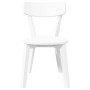 Sillas de comedor 2 unidades madera maciza de caucho blanco de , Sillas de comedor - Ref: Foro24-4102433, Precio: 120,13 €, D...