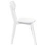 Sillas de comedor 2 unidades madera maciza de caucho blanco de , Sillas de comedor - Ref: Foro24-4102433, Precio: 120,13 €, D...