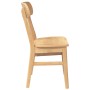 Sillas de comedor 2 unidades madera maciza de caucho de , Sillas de comedor - Ref: Foro24-4102438, Precio: 151,79 €, Descuent...
