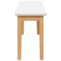 Banco 110 cm Madera Maciza Caucho de , Bancos de comedor y cocina - Ref: Foro24-4102605, Precio: 80,08 €, Descuento: %