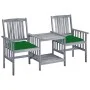 Sillas de jardín con mesita y cojines madera maciza acacia de vidaXL, Conjuntos de jardín - Ref: Foro24-3061322, Precio: 159,...