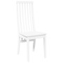 Sillas de comedor 2 unidades madera maciza de caucho blanco de , Sillas de comedor - Ref: Foro24-4102459, Precio: 150,43 €, D...