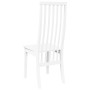 Sillas de comedor 2 unidades madera maciza de caucho blanco de , Sillas de comedor - Ref: Foro24-4102459, Precio: 150,43 €, D...