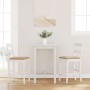 Taburetes de bar con cojines 2 uds madera maciza blanca caucho de , Taburetes de cocina - Ref: Foro24-4102562, Precio: 137,47...