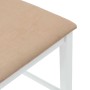 Taburetes de bar con cojines 2 uds madera maciza blanca caucho de , Taburetes de cocina - Ref: Foro24-4102562, Precio: 137,47...