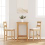 Taburetes de bar con cojines 2 uds madera maciza natural caucho de , Taburetes de cocina - Ref: Foro24-4102557, Precio: 137,3...