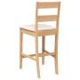 Taburetes de bar con cojines 2 uds madera maciza natural caucho de , Taburetes de cocina - Ref: Foro24-4102557, Precio: 137,3...