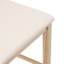 Taburetes de bar con cojines 2 uds madera maciza natural caucho de , Taburetes de cocina - Ref: Foro24-4102557, Precio: 137,3...