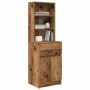 Mesilla de noche madera antigua 39x35x125cm Madera ingeniería de , Mesitas de noche - Ref: Foro24-861317, Precio: 70,98 €, De...