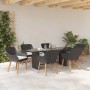Conjunto de Comedor de Jardín 7 pcs Negro ratán sintético en Mesas de jardín | Comprar online en Foru.es
