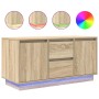 Mueble de TV con luces LED roble Sonoma 100x41x50 cm de , Muebles TV - Ref: Foro24-861411, Precio: 105,92 €, Descuento: %