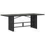 Conjunto de Comedor de Jardín 7 pcs Negro ratán sintético en Mesas de jardín | Comprar online en Foru.es
