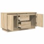 Mueble de TV con luces LED roble Sonoma 100x41x50 cm de , Muebles TV - Ref: Foro24-861411, Precio: 105,92 €, Descuento: %