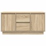 Mueble de TV con luces LED roble Sonoma 100x41x50 cm de , Muebles TV - Ref: Foro24-861411, Precio: 105,92 €, Descuento: %