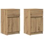 Mesitas noche 2 uds madera ingeniería roble artisian 39x35x65cm de , Mesitas de noche - Ref: Foro24-861336, Precio: 86,29 €, ...
