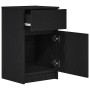Mesillas de noche 2 uds. Madera de ingeniería negra 39x35x65 cm de , Mesitas de noche - Ref: Foro24-861322, Precio: 97,25 €, ...
