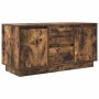 Mueble de TV con luces LED roble ahumado 100x41x50 cm de , Muebles TV - Ref: Foro24-861413, Precio: 105,09 €, Descuento: %