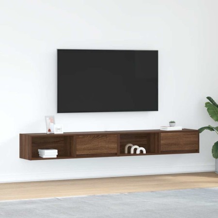 Muebles de TV 2uds Roble marrón 100x31x25,5cm Madera ingeniería de , Muebles TV - Ref: Foro24-861485, Precio: 96,21 €, Descue...