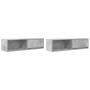 Muebles de TV 2 uds gris hormigón 100x31x25,5 cm de , Muebles TV - Ref: Foro24-861479, Precio: 91,16 €, Descuento: %