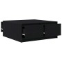 Mesa de centro con cajones roble negro 100x100x40 cm de , Mesas de centro - Ref: Foro24-3328400, Precio: 150,10 €, Descuento: %