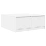Mesa de centro con cajones blanca 100x100x40 cm de , Mesas de centro - Ref: Foro24-3328399, Precio: 144,39 €, Descuento: %