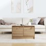 Mesa de centro con cajones roble artesanal 70,5x70x40 cm de , Mesas de centro - Ref: Foro24-3328416, Precio: 104,62 €, Descue...