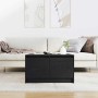 Mesa de centro con cajones roble negro 70,5x70x40 cm de , Mesas de centro - Ref: Foro24-3328409, Precio: 103,06 €, Descuento: %