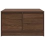 Mesa de centro con cajones roble marrón 70,5x70x40 cm de , Mesas de centro - Ref: Foro24-3328414, Precio: 106,46 €, Descuento: %