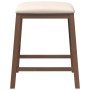 Sillas de bar con cojines 2 uds madera maciza marrón caucho de , Taburetes de cocina - Ref: Foro24-4102576, Precio: 106,96 €,...