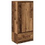 Armario con cajón de madera vieja 55,5x34x119,5 cm de , Aparadores - Ref: Foro24-861650, Precio: 93,81 €, Descuento: %