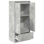 Armario con cajón gris hormigón 55,5x34x119,5 cm de , Aparadores - Ref: Foro24-861646, Precio: 93,70 €, Descuento: %