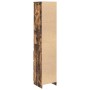 Aparador alto roble ahumado 37,5x35x180 cm madera de ingeniería de , Aparadores - Ref: Foro24-861665, Precio: 96,80 €, Descue...
