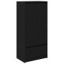 Armario con cajón de roble negro 55,5x34x119,5 cm de , Aparadores - Ref: Foro24-861644, Precio: 99,01 €, Descuento: %